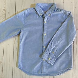 Zara Boys Collection Long Sleeve Chambray Shirt- Size 5